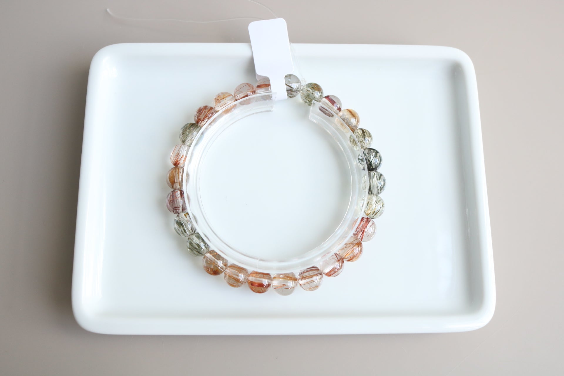 巴西清晶彩髮晶(RQ40) 7.5mm