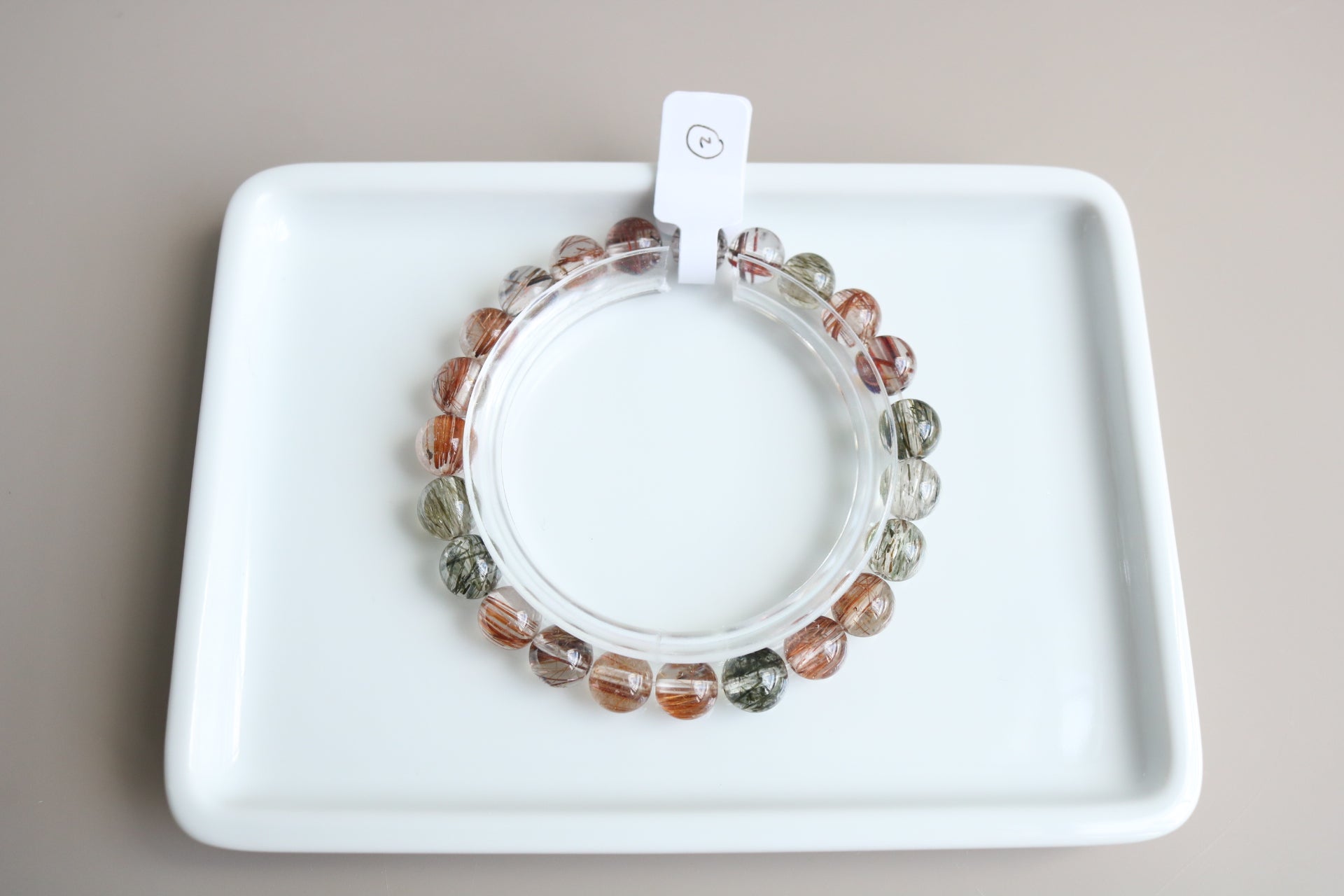 巴西清晶彩髮晶(RQ41) 8mm