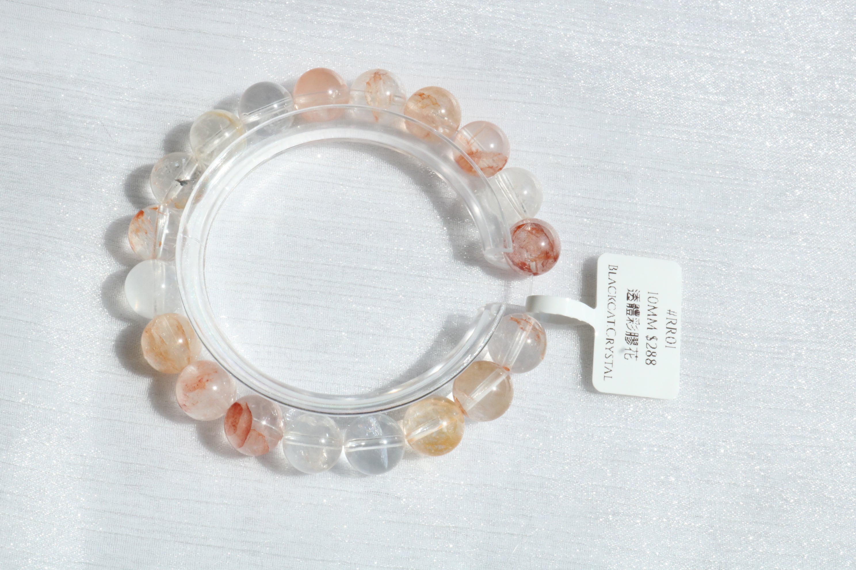 透體彩膠花水晶(RR01) 10mm