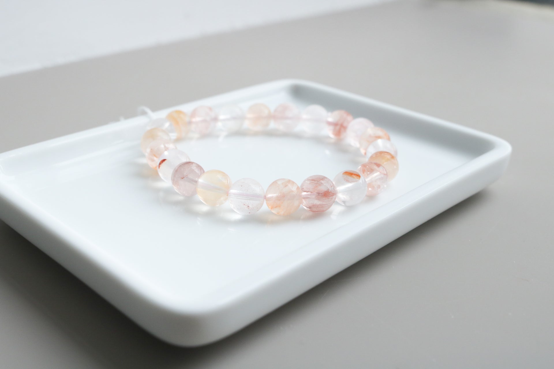 南非透體膠花水晶(HQ20) 9mm